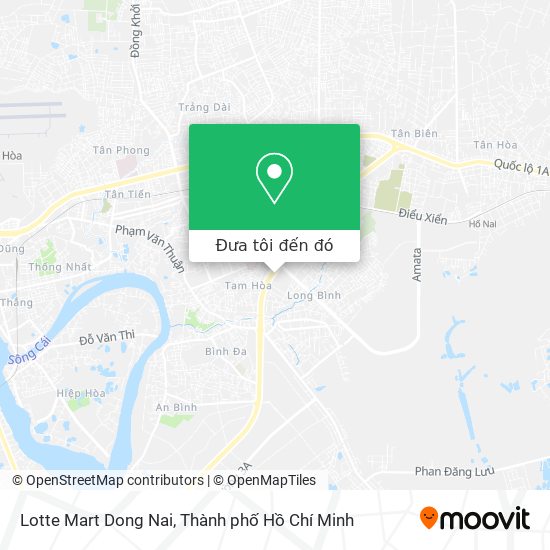 Bản đồ Lotte Mart Dong Nai