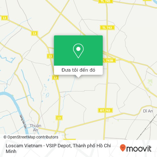 Bản đồ Loscam Vietnam - VSIP Depot