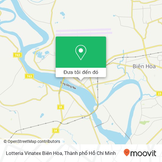 Bản đồ Lotteria Vinatex Biên Hòa