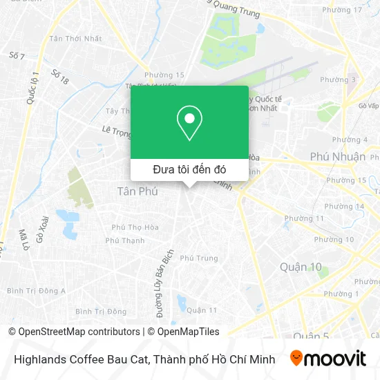Bản đồ Highlands Coffee Bau Cat