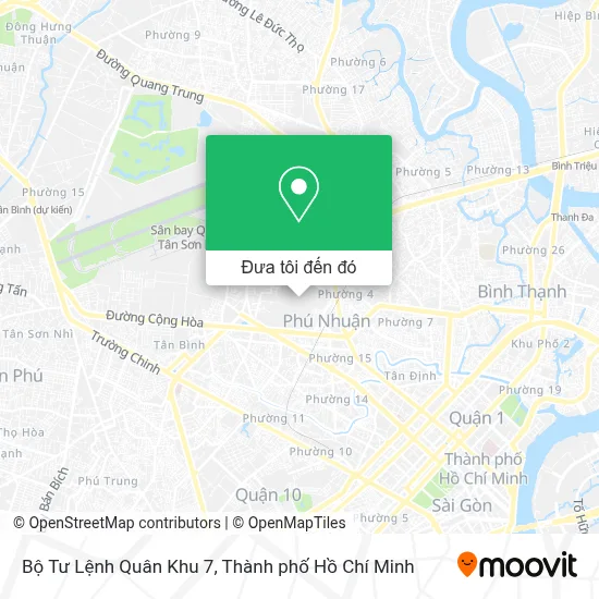 Bản đồ Bộ Tư Lệnh Quân Khu 7