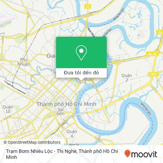 Bản đồ Trạm Bơm Nhiêu Lộc - Thị Nghè
