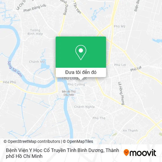 Bản đồ Bệnh Viện Y Học Cổ Truyền Tỉnh Bình Dương