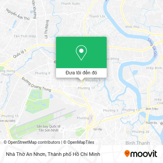 Bản đồ Nhà Thờ An Nhơn