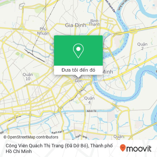 Bản đồ Công Viên Quách Thị Trang (Đã Dở Bỏ)
