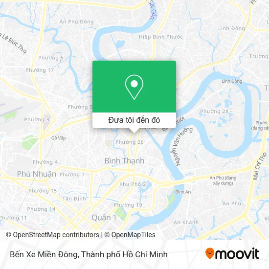Bản đồ Bến Xe Miền Đông