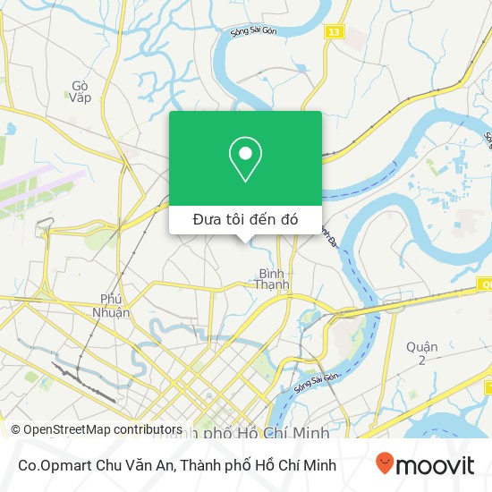 Bản đồ Co.Opmart Chu Văn An
