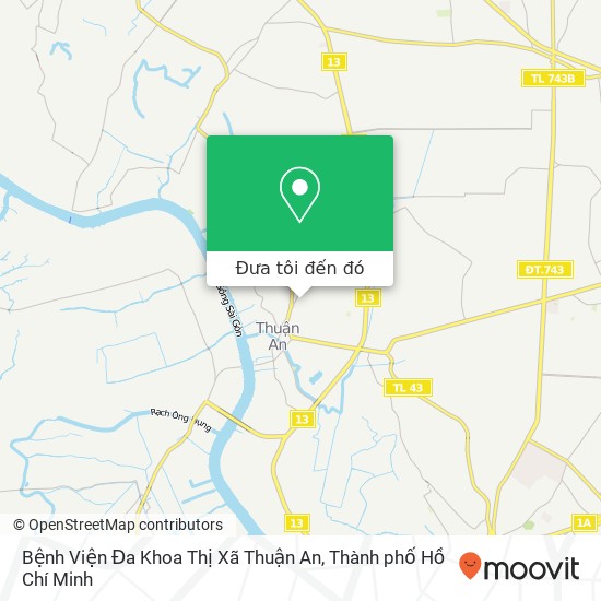 Bản đồ Bệnh Viện Đa Khoa Thị Xã Thuận An