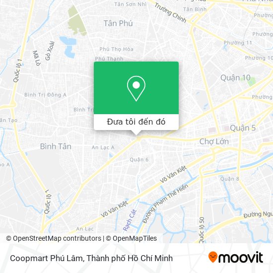 Bản đồ Coopmart Phú Lâm