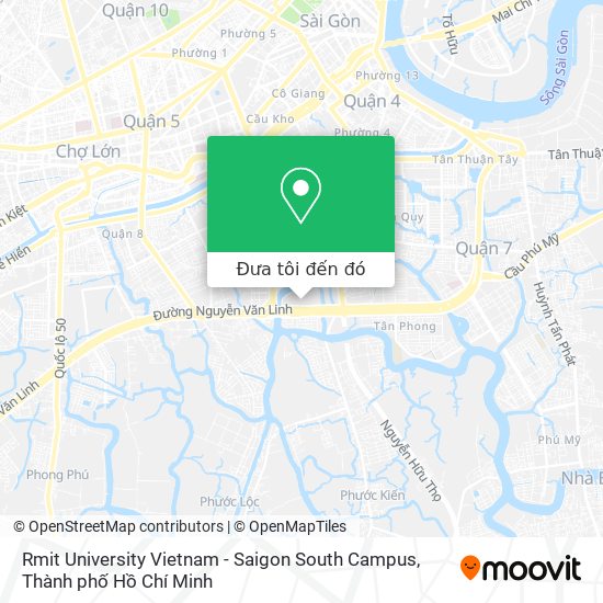 Bản đồ Rmit University Vietnam - Saigon South Campus