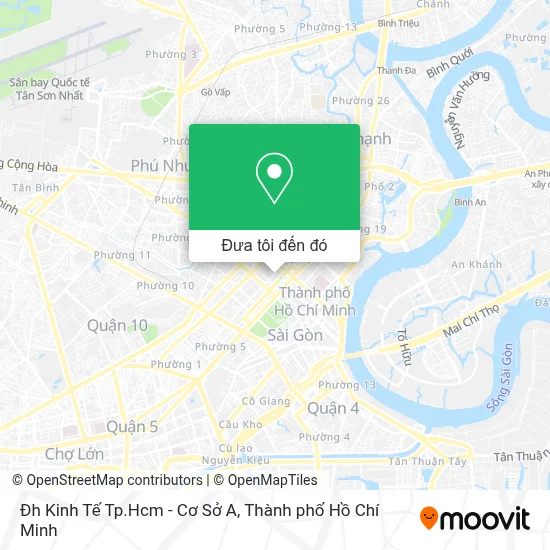 Bản đồ Đh Kinh Tế Tp.Hcm - Cơ Sở A