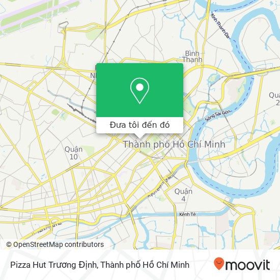 Bản đồ Pizza Hut Trương Định