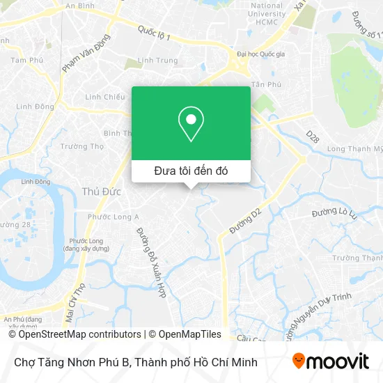 Bản đồ Chợ Tăng Nhơn Phú B