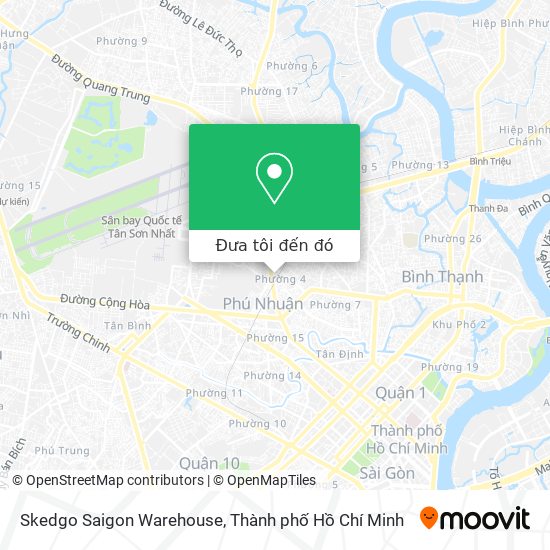 Bản đồ Skedgo Saigon Warehouse