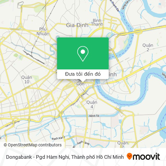 Bản đồ Dongabank - Pgd Hàm Nghi