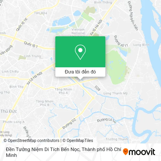 Bản đồ Đền Tưởng Niệm Di Tích Bến Nọc