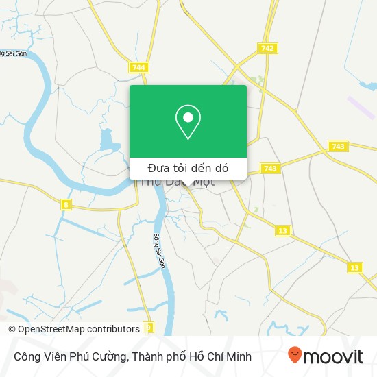 Bản đồ Công Viên Phú Cường