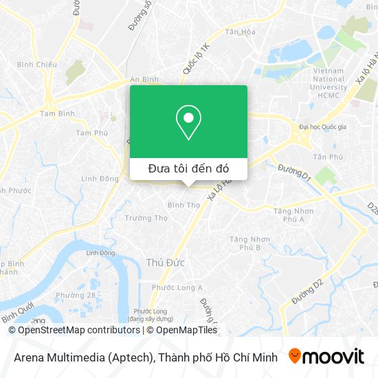 Bản đồ Arena Multimedia (Aptech)