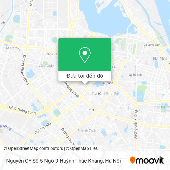 Bản đồ Nguyễn CF Số 5 Ngõ 9 Huỳnh Thúc Kháng
