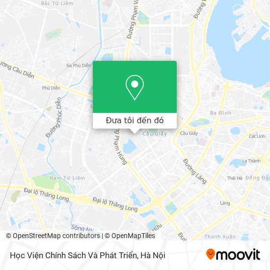 Bản đồ Học Viện Chính Sách Và Phát Triển