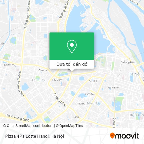 Bản đồ Pizza 4Ps Lotte Hanoi