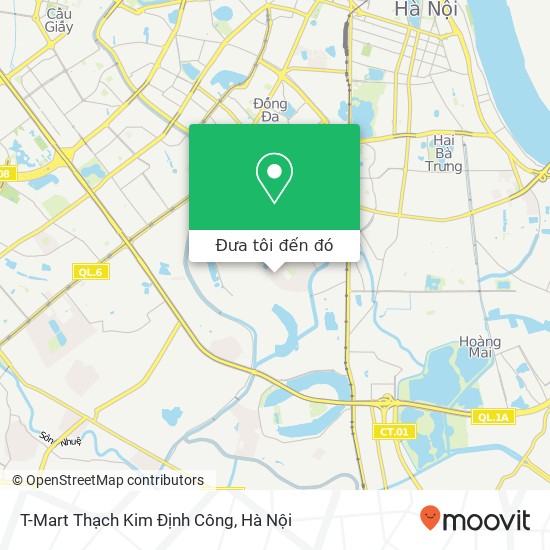 Bản đồ T-Mart Thạch Kim Định Công