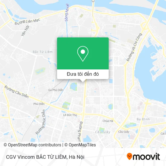 Bản đồ CGV Vincom BẮC TỪ LIÊM