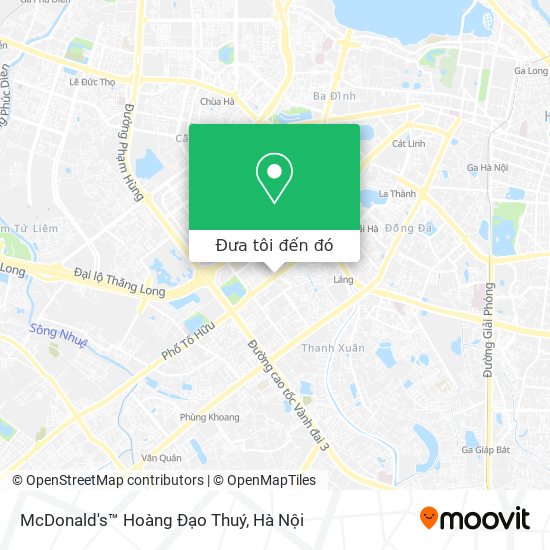 Bản đồ McDonald's™ Hoàng Đạo Thuý