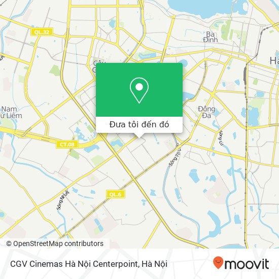 Bản đồ CGV Cinemas Hà Nội Centerpoint