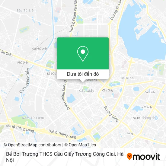 Bản đồ Bể Bơi Trường THCS Cầu Giấy Trương Công Giai