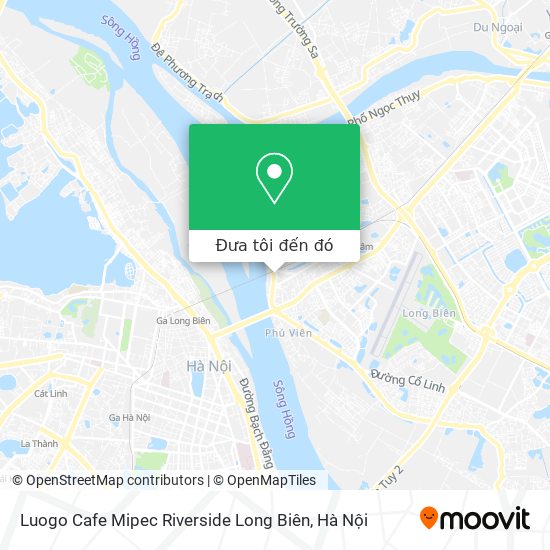 Bản đồ Luogo Cafe Mipec Riverside Long Biên