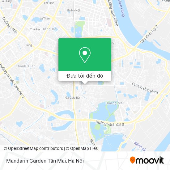 Bản đồ Mandarin Garden Tân Mai