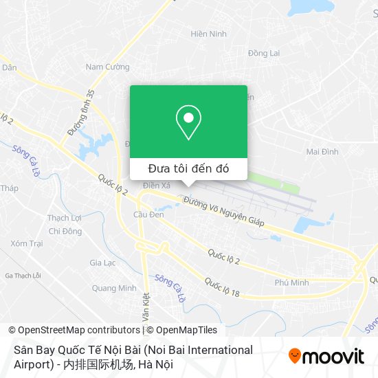 Bản đồ Sân Bay Quốc Tế Nội Bài (Noi Bai International Airport) - 内排国际机场