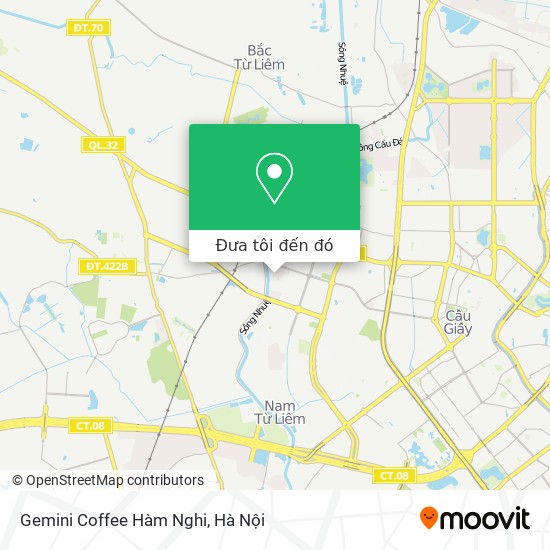 Bản đồ Gemini Coffee Hàm Nghi
