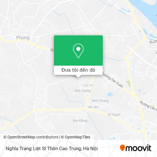 Bản đồ Nghĩa Trang Liệt Sĩ Thôn Cao Trung