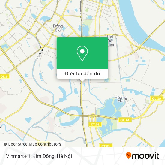 Bản đồ Vinmart+ 1 Kim Đồng