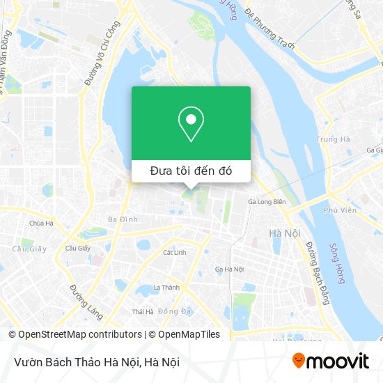 Bản đồ Vườn Bách Thảo Hà Nội