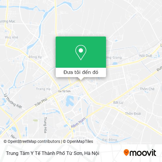 Bản đồ Trung Tâm Y Tế Thành Phố Từ Sơn