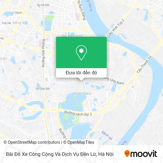 Bản đồ Bãi Đỗ Xe Công Cộng Và Dịch Vụ Đền Lừ
