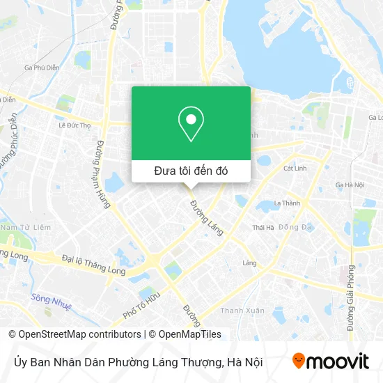 Bản đồ Ủy Ban Nhân Dân Phường Láng Thượng