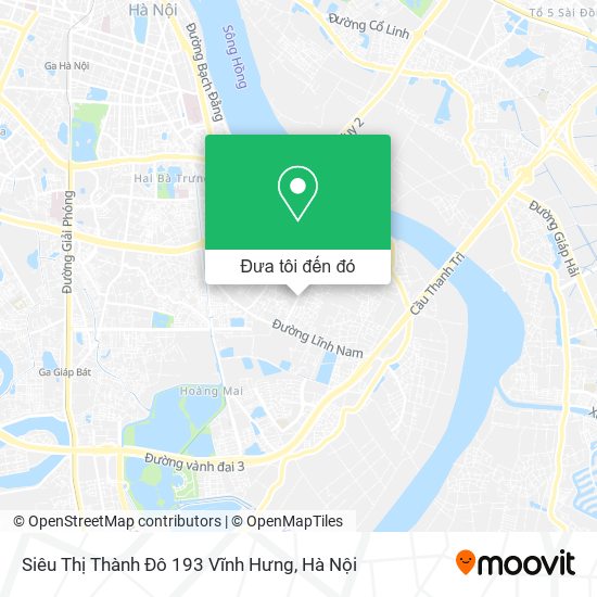 Bản đồ Siêu Thị Thành Đô 193 Vĩnh Hưng