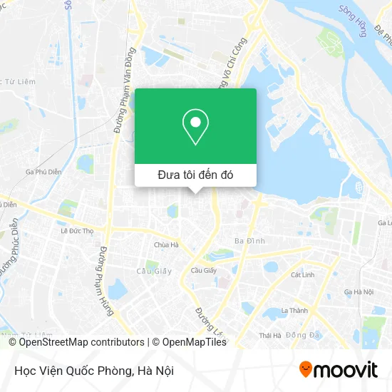 Bản đồ Học Viện Quốc Phòng