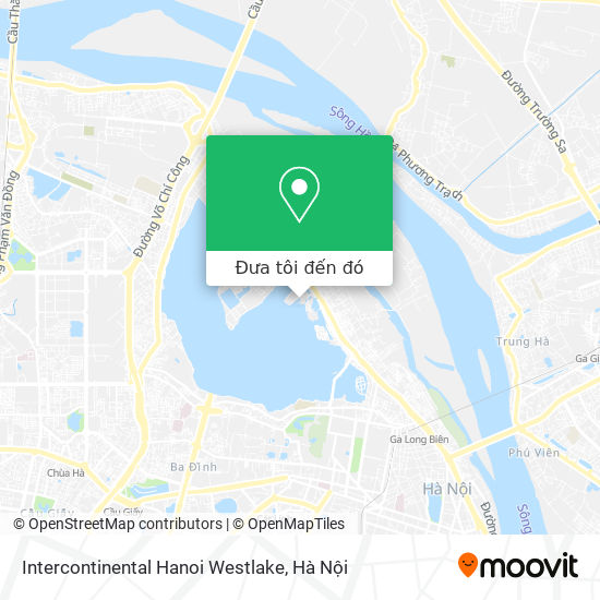Bản đồ Intercontinental Hanoi Westlake
