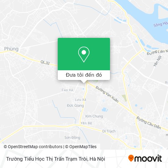 Bản đồ Trường Tiểu Học Thị Trấn Trạm Trôi