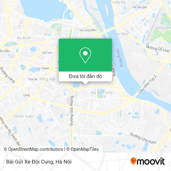 Bản đồ Bãi Gửi Xe Đội Cung