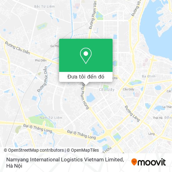 Bản đồ Namyang International Logistics Vietnam Limited