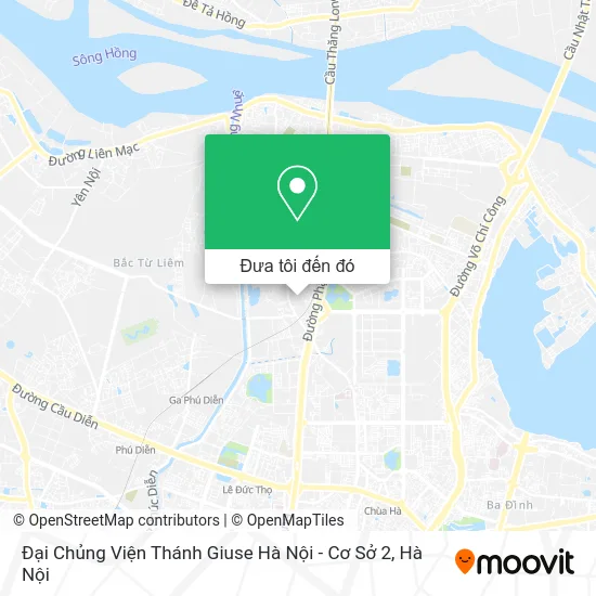 Bản đồ Đại Chủng Viện Thánh Giuse Hà Nội - Cơ Sở 2
