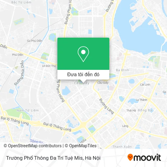 Bản đồ Trường Phổ Thông Đa Trí Tuệ Mis