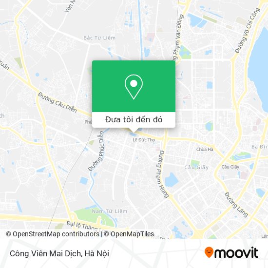 Bản đồ Công Viên Mai Dịch