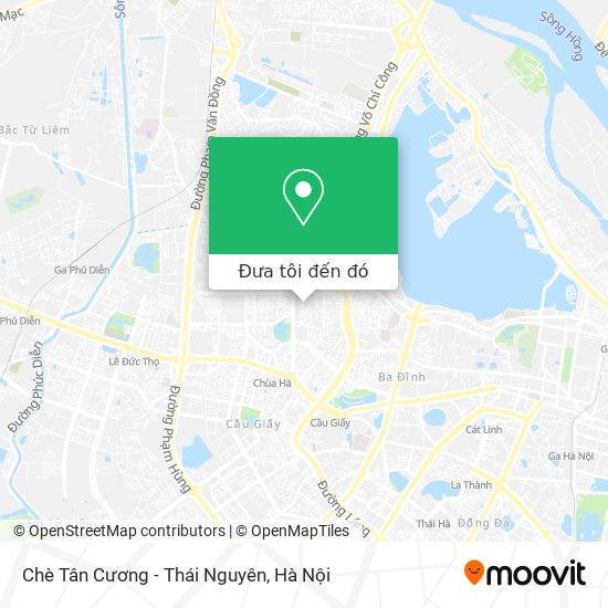 Bản đồ Chè Tân Cương - Thái Nguyên